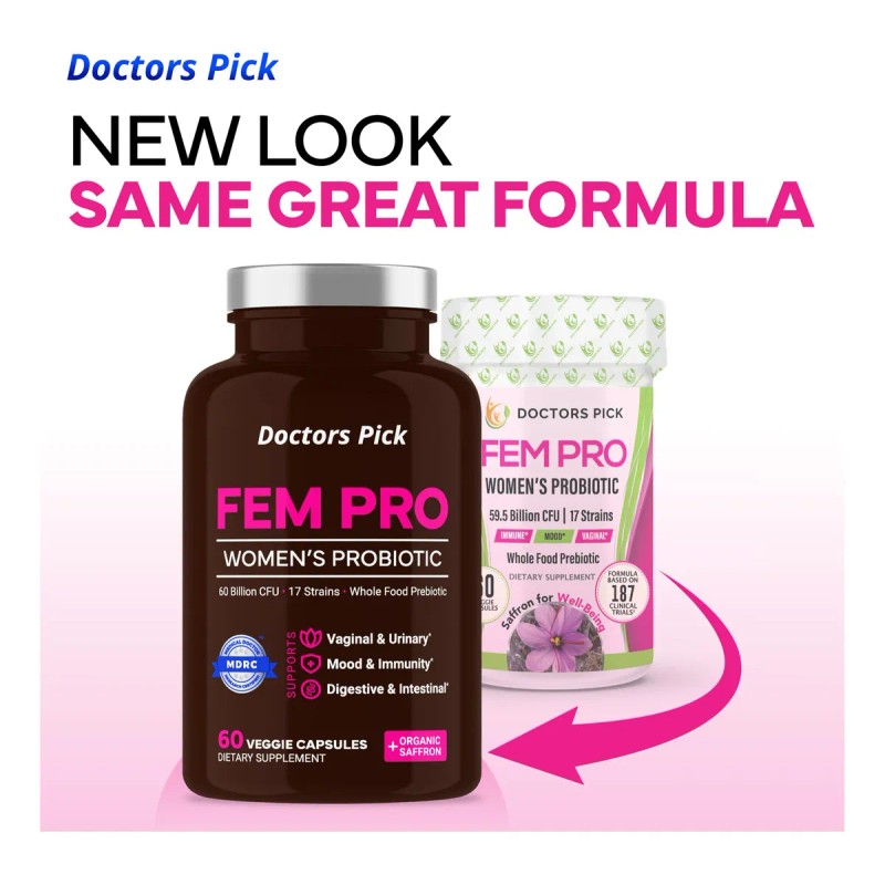 Doctors Pick Fem Pro Probiticos Mujer 60 Cpsulas Veganas
