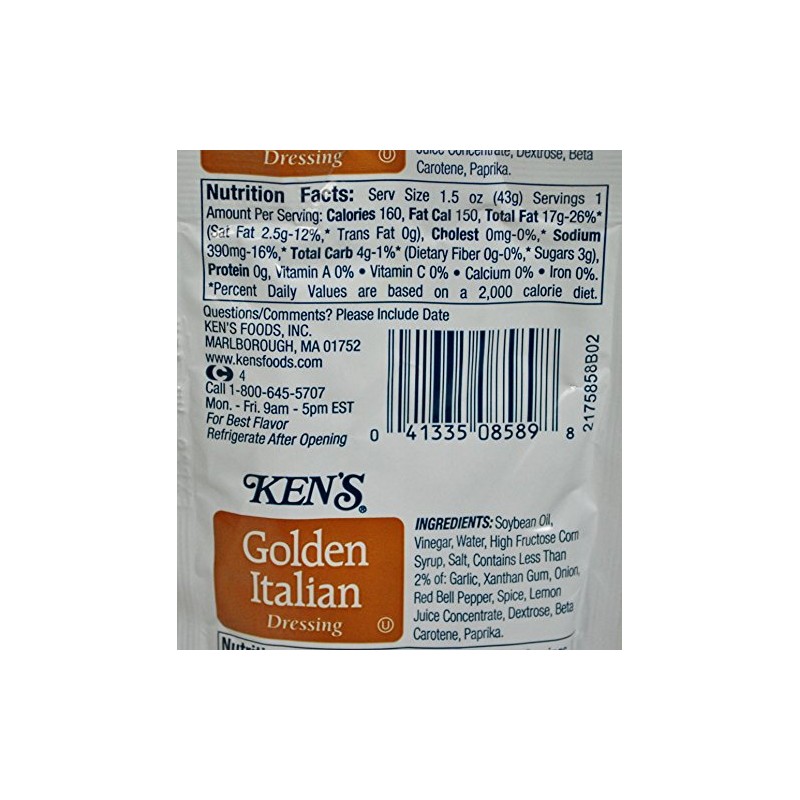 Kens Golden Italian Dressing (Case of 60)