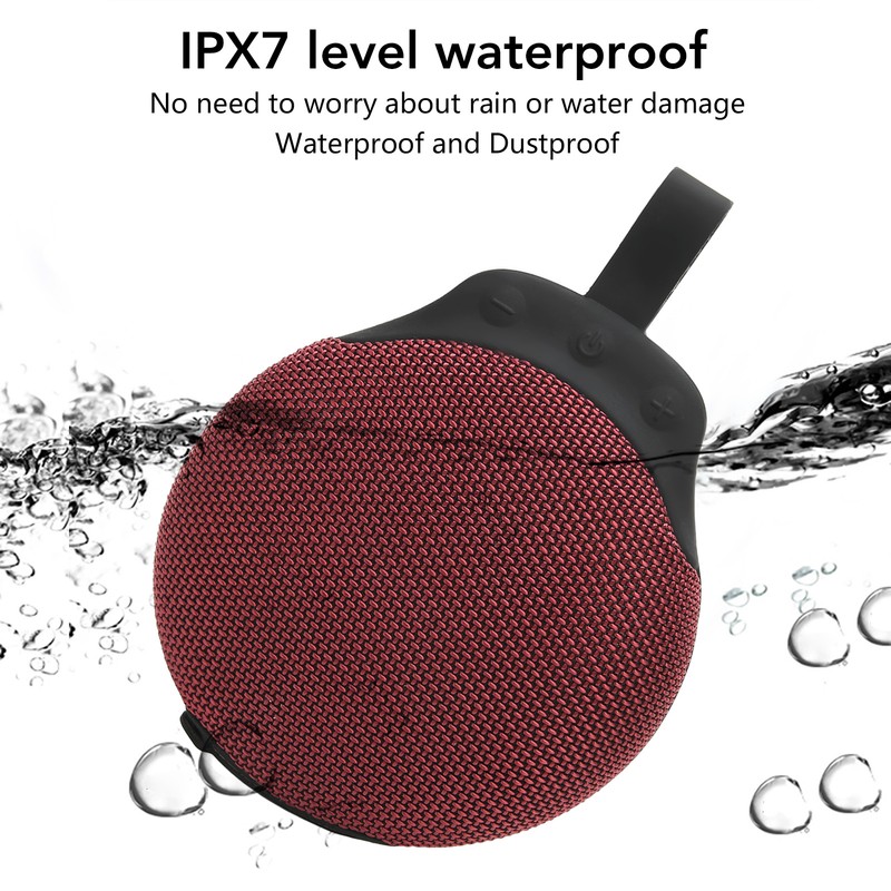 Bluetooth Speaker IPX7 Waterproof Stereo Pairing Small Portable Wireless Speaker