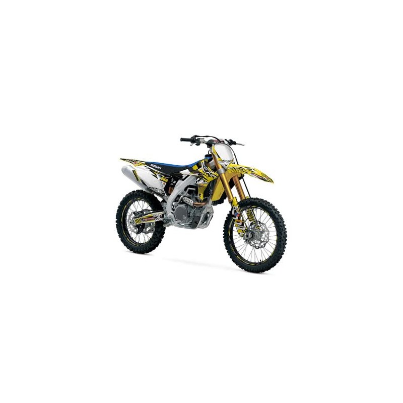 2018-2023 RMZ 450 Mayhem Yellow Senge Graphics Complete Kit Compatible