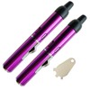 Refillable Portable Lighter, Jet Flame Torch Lighter Fame Kitchen Cooking,Purple（2PCS）