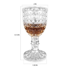 Shot Glasses, 1.75oz Mini Shot Glass Set of 6/ tequila glass/Glasses Snifters/Cute Shot Glasses/Clear Shot Glasses/Sherry Glasses