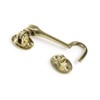 Dzina Silent Cabin Hook & Eye Brass Gate Hook and