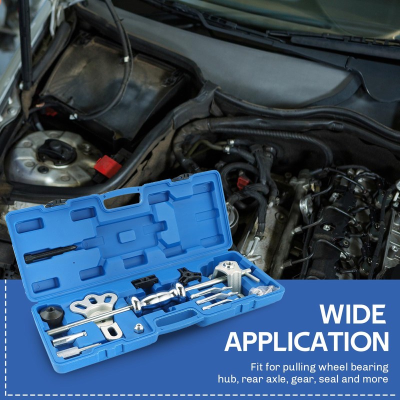 DASBET 19PCS Slide Hammer Puller Set | 9-Way Internal External