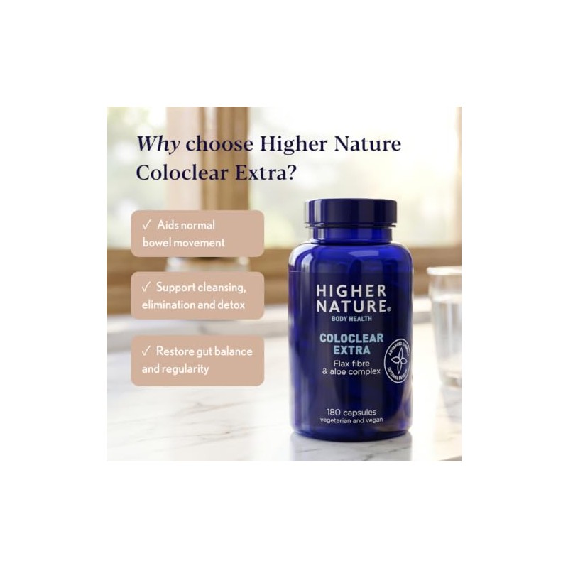 Higher Nature ColoClear Extra - Flax Fibre & Aloe Complex