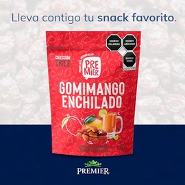 GRUPO PREMIER | Gomitas de Mango Enchilado - 1kg - Gomimango Enchilado | Gomitas Enchiladas de Mango Deshidratado - Frutas Deshidratadas | Gomitas Aci