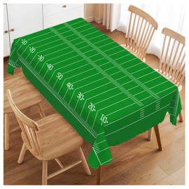 Walmsco Tablecloth Green Football Field Decor For Dining Room Kitchen Rectangular Table Cover 132 * 178cm