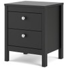 Tvilum, Black Matte Madrid 2 Drawer Nightstand
