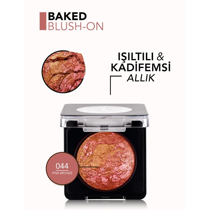 Flormar Baked Blush-On Yüksek Pigmentli & Doğal Işıltılı Fırınlanmış Allık