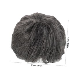 Healvian Short Gray Wigs for Women Layered Gray Human Hair Wig Versatile Curly Style for Daily Wear for Social Events and Professional Settings