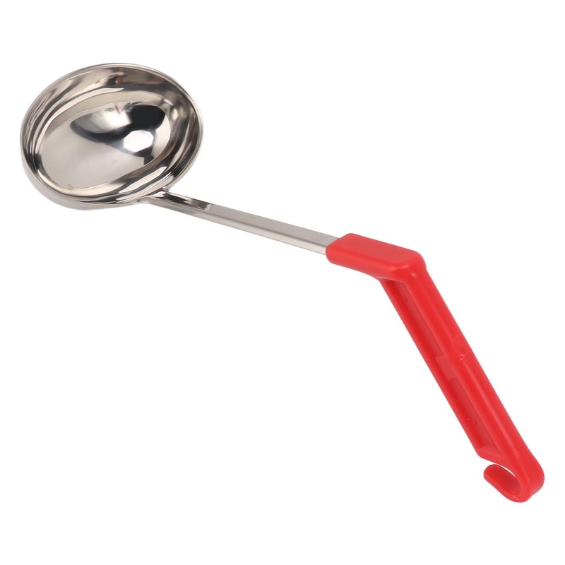 Soup Ladle Stainless Steel Anti Scald Multifunctional Curved Handle Kitchen