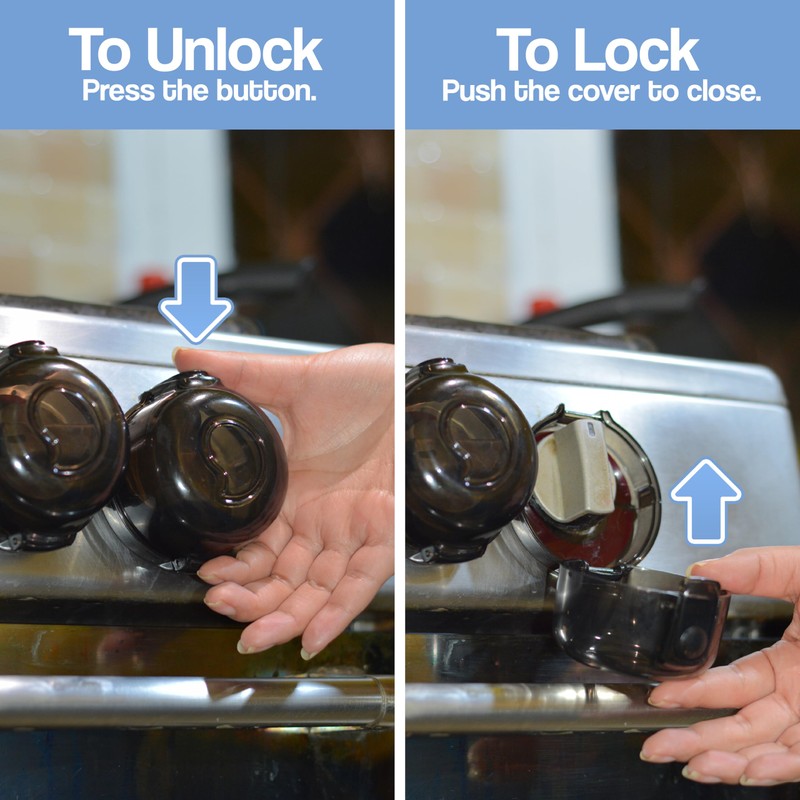 Stove Knob Safety Covers (5 Pack) – Oven Knob Covers