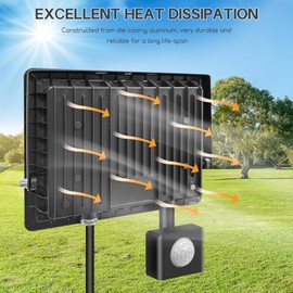 Jsdoin 30W LED Strahler mit Bewegungsmelder 4500LM Außenstrahler 6500K