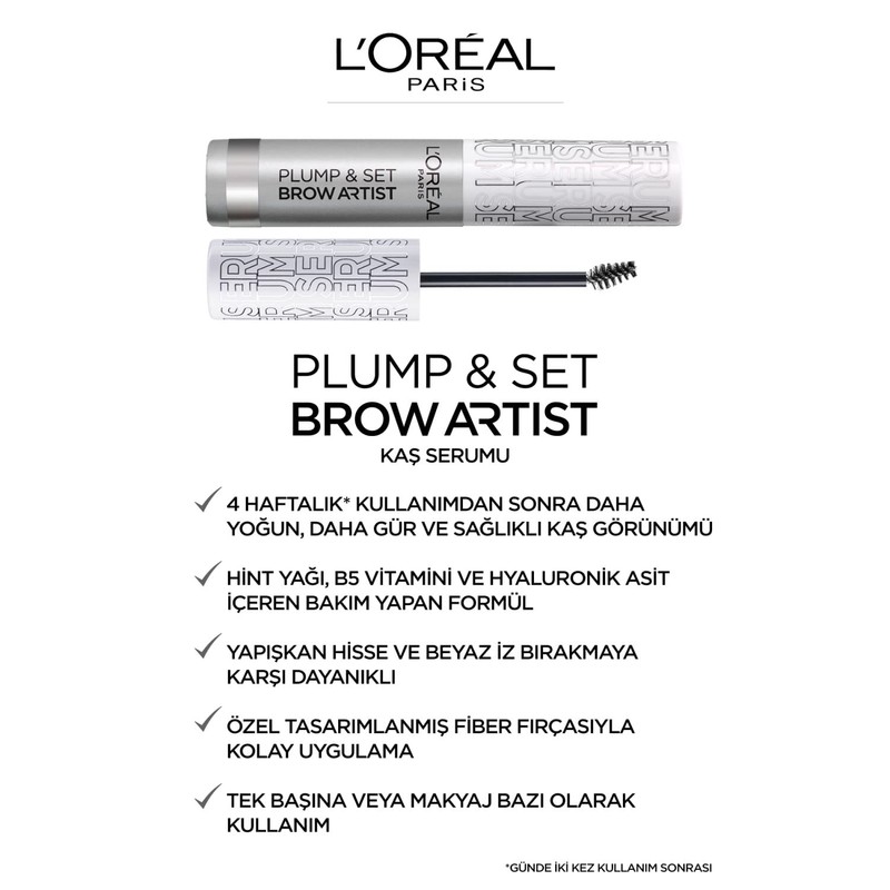 L'Oréal Paris Brow Artist Plump & Set 00 Transparent Eyebrow