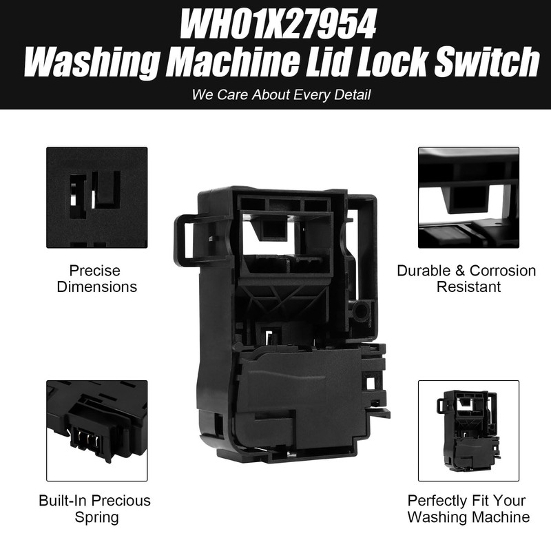 WH01X27954 Washer Lid Lock Switch Part Compatible with Ge Washer