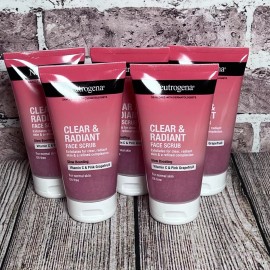 Neutrogena Lot Of 5 Neutrogena Clear & Radiant Daily Exfoliating Face Scrub Vit C 150ml New