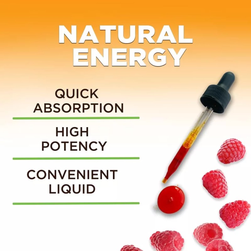 Vitamin B12 Sublingual Liquid Drops 1200mcg Natural Energy Booster (2