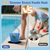 Pool Skimmer Basket Hook, Universal Skimmer Basket Handle for Inground