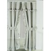 Better Home Double Swag Fabric Shower Curtain with Vinyl Liner
