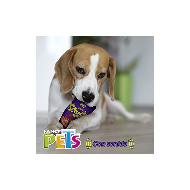 Fancy Pets Juguete para Perro Doggie Scrunch de Tela Fuego