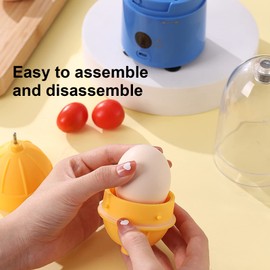 Electric Egg Spinner, Egg Stirrer in Shell, Golden Egg Maker, Shaker, Eggs, Egg Yolk, White Mixer in Bowl, Kitchen Aid for Mixing Eggs, Homogenizer
