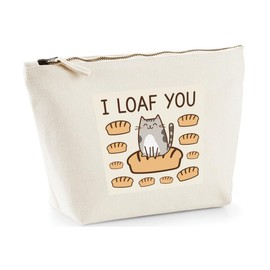 Hippowarehouse I Loaf You Printed Make up Cosmetic wash Bag 18x19x9cm