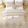 YIRDDEO Taupe King Size Comforter Set 3Pcs, Boho King Comforter