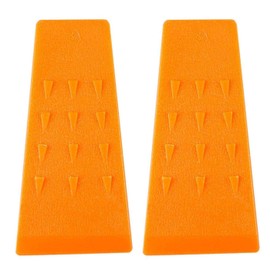 Felling Wedge, 5.5 Inch Tree Felling Wedges for Tree Cutting, Orange Plastic Logging Supplies for Chain Saw - 2 Pack