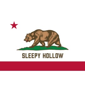 Sleepy Hollow California Flag Sticker Decal Mega Deal 7 Stickers for this California City or Location
