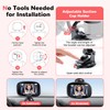 Itomoro Wireless Baby Car Camera, Rechargeable Car Baby Monitor with