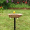 Pure Copper Bird Bath, Featuring Clawfoot Bathtub Design - Polished