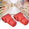 Pack of 100 Red Plastic Anti-Theft Security Lock Hooks with
