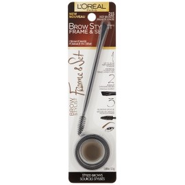 L'Oreal Paris Brow Stylist Frame and Set, Deep Brunette, 0.08 oz.