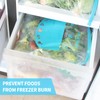 WRAPOK Zip Lock Freezer Bags Large Food Bag Plastic Ziplock