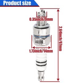 YOFMOO 3pc Spark Plug A7TC for GY6 50cc 70cc 90cc 110cc 125cc 150cc ATVs Scooter Pit Dirt Pocket Racing Bike Moped Go Kart Quad 4 Wheeler Buggy TaoTao Buyang Roketa Sunl Baja Kymco Coolsport Chinese