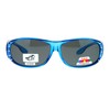 Womens Polarized Fit Over Glasses Rhinestone Sunglasses Oval Rectangular Blue