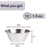 Nechtik Small Sauce Cups, Stainless Steel Ramekin Dipping Sauce Cup,
