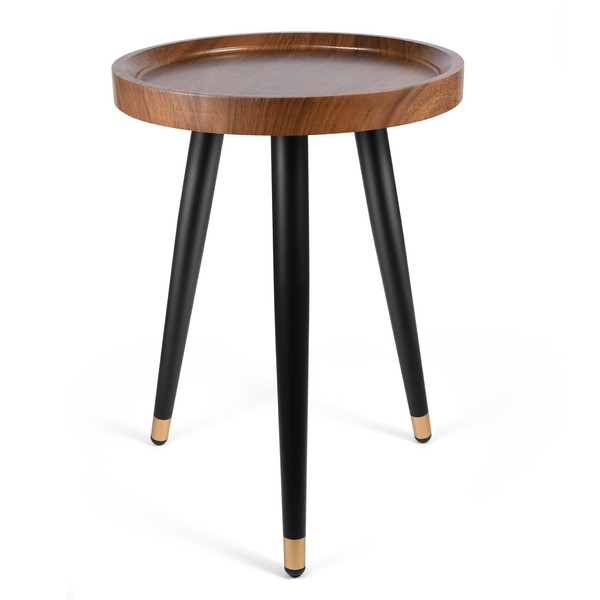 KGPLOME Plant Stand Indoor,Mid Century Walnut Wood Plant Table, Heavy