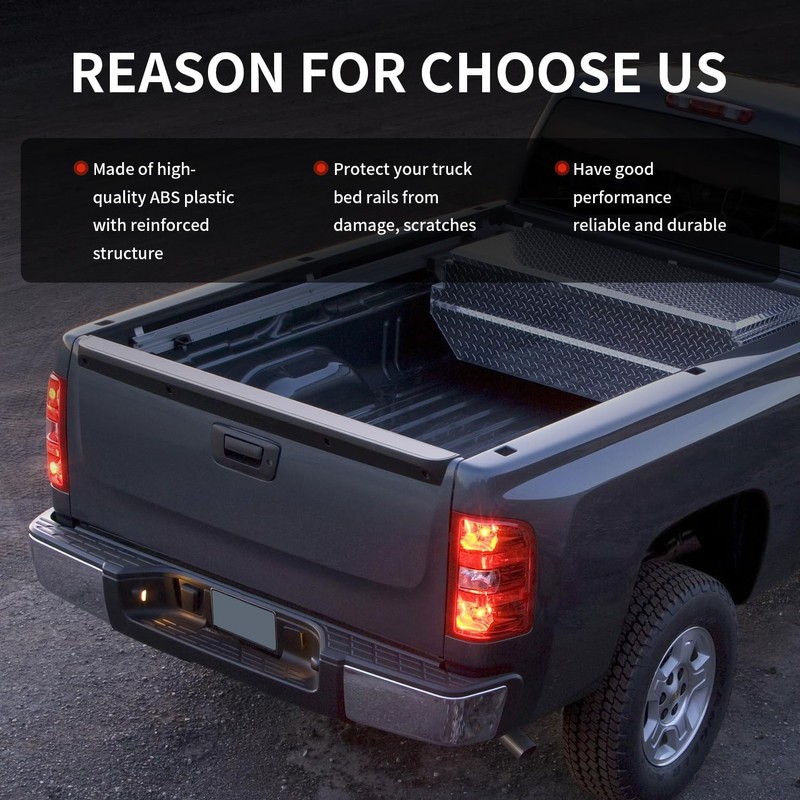 KARPAL Tailgate Molding Spoiler Cap Top Protector Trim Compatible with