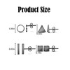 4 Pairs Minimalist Geometric Stud Earrings Simple Circle Earrings Set