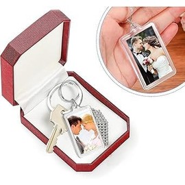 5Pcs Picture Keychains, Photo Frame Key Chain Pendant, Photo Souvenir Decorative Buckle, Creative Diy Gift Key
