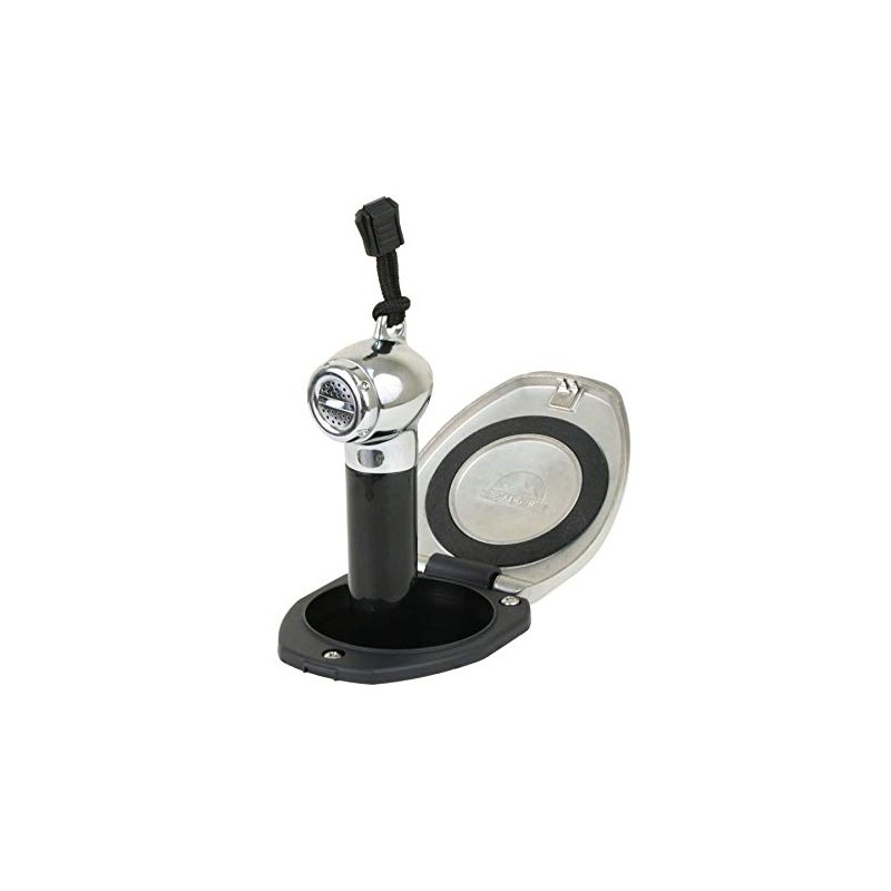 Scandvik Black & SS Recessed Transom Shower Handle/Hose - Vertical/Horizontal