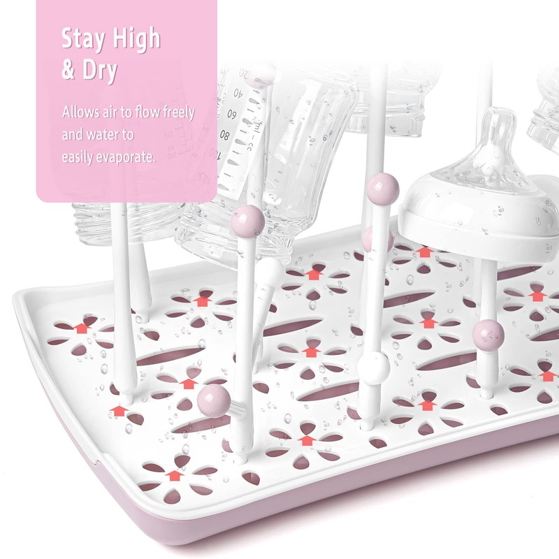 Termichy Baby Bottle Drying Rack, Large Capacity Baby Bottle Rack