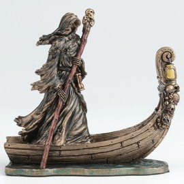 Veronese Design 3 3/8 Inch Charon Ferryman of The River Styx Miniature Resin Figurine Hand Painted Bronze Finish