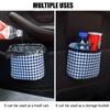 FALVFUN Car Trash Can, Mini Foldable Vehicle Garbage Organizer with