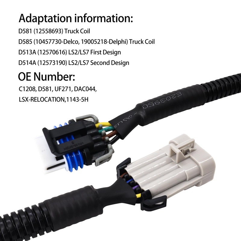 HiSport Ignition Coil Harness Connector Compatible with GM LQ9 LQ4
