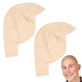 afhgdjr 2 Stück Glatzenkappe,BaldCap,Pitbull Kostüm,Bald Cap Pitbull,Glatze Perücke,Wig Cap,Unisex, geeignet für Rollenspiele von Erwachsenen und Jugendlichen