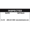 Labelmaster CL130 Inspected Label, Paper, 1 3/4" x 3/4" (Pack