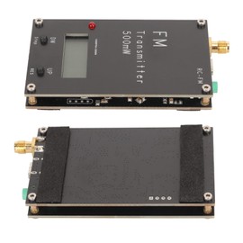 500MW FM Transmitter, Radio Transmitter with LCD Screen 88‑108Mhz FM, Radio Station for Church with Microphone, FM Radio Stereo Station for Drive in Movie, Parking Lot