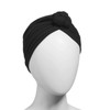 Conair The Curl Collective Knotted Turban Shower Cap, Black, Soft